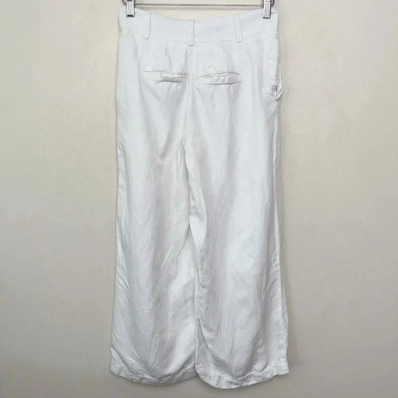 Banana  Republic Womens Petite 6 Wide Leg Linen Cropped Pant - Picture 13 of 13